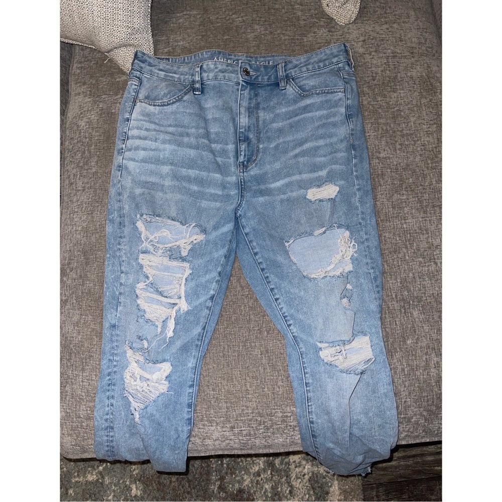 American Eagle Highest Rise Jegging Destructive